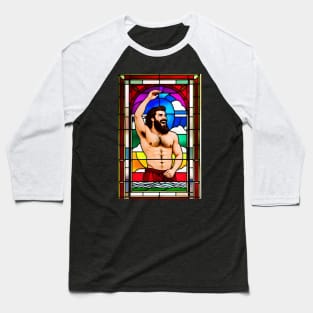 Pride Stained Glass, Holy Homosexuality Baseball T-Shirt